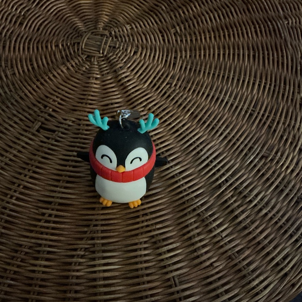 Penguin hand sanitizer holder from bath and body works